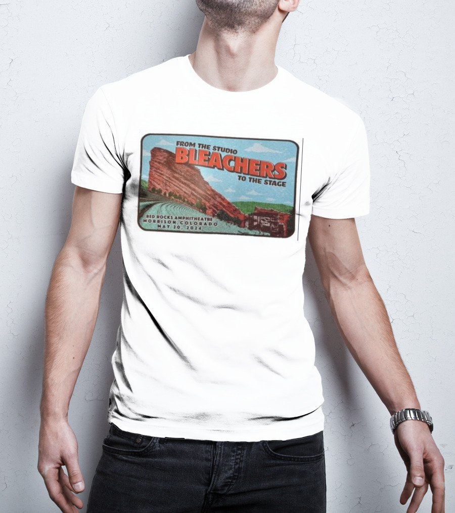 Bleachers From The Studio To The Stage Red Rocks Amphitheatre Morrison Colorado May 20 T-Shirt