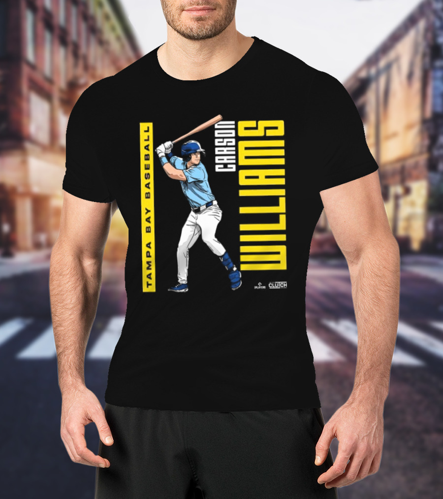 Carson Williams Tampa Bay Baseball Player Clutch Hitters T-Shirt