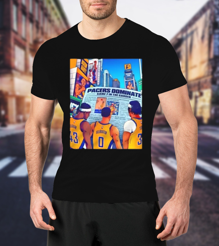Pacers Dominate Game 7 In The Garden Broad Street Victory Highlights T-Shirt