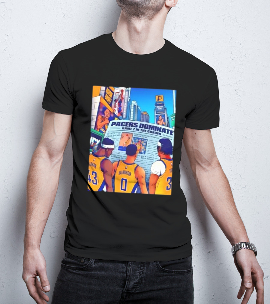 Pacers Dominate Game 7 In The Garden Broad Street Victory Highlights T-Shirt