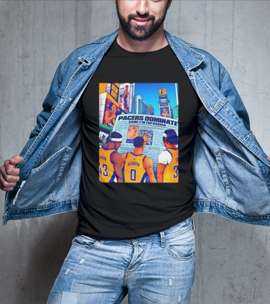 Pacers Dominate Game 7 In The Garden Broad Street Victory Highlights T-Shirt