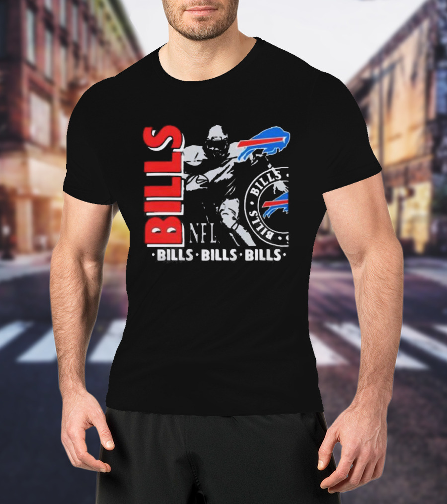 Buffalo Bills NFL Football Player Bills Bills Bills Logo T-Shirt