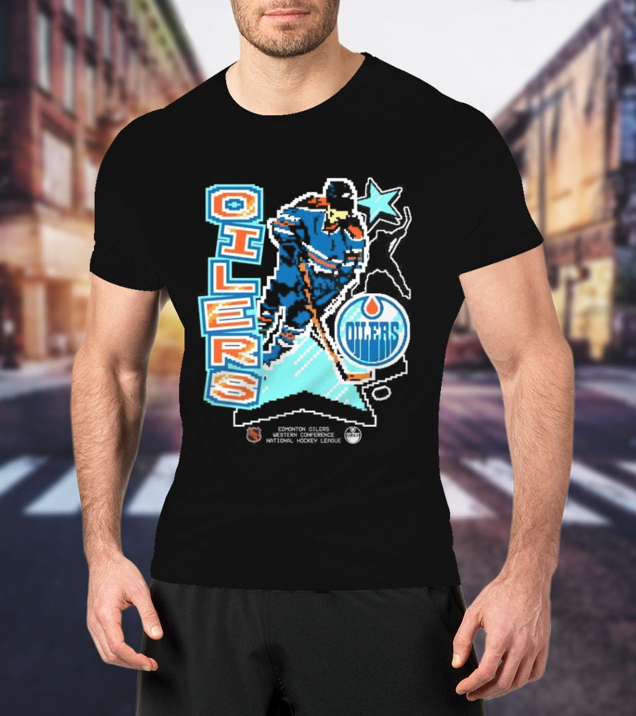 Edmonton Oilers Western Conference National Hockey League Player Retro T-Shirt