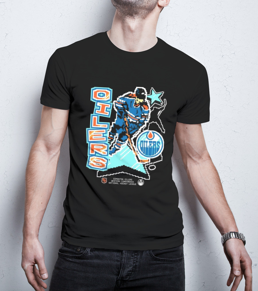 Edmonton Oilers Western Conference National Hockey League Player Retro T-Shirt