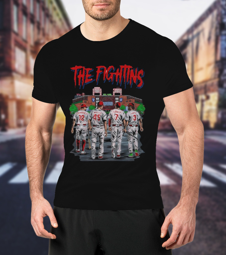 The Fightins Defend The Bank Philadelphia Phillies Players Stadium T-Shirt