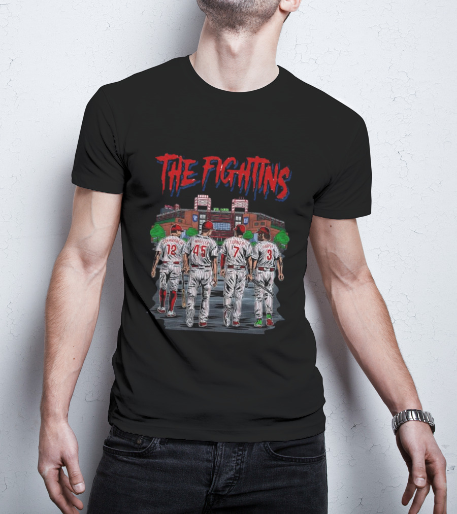 The Fightins Defend The Bank Philadelphia Phillies Players Stadium T-Shirt