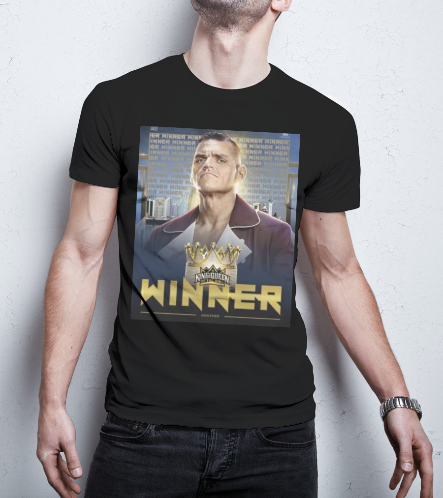 Gunther WWE King And Queen Of The Ring Winner Crown Champion T-Shirt