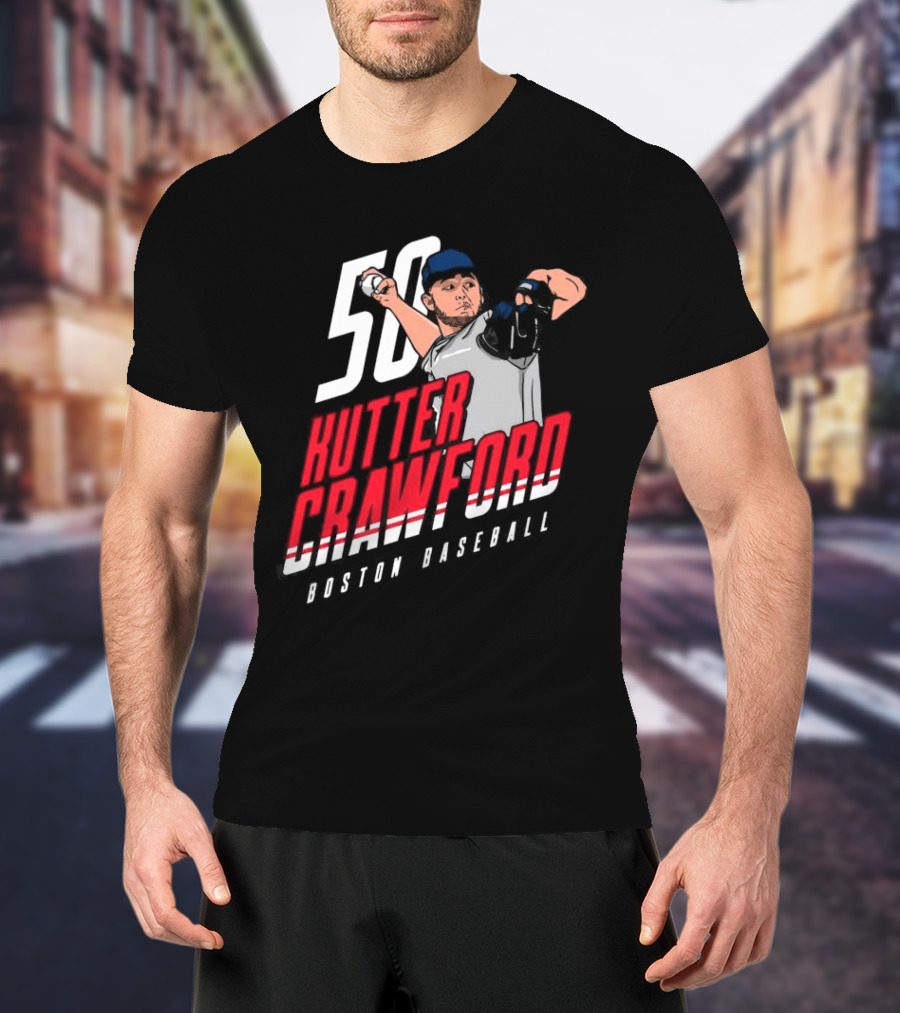 50 Kutter Crawford Boston Baseball T-Shirt