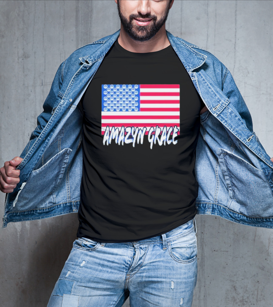 America Flag Amazyn Grace Pepsi Cap Stars T-Shirt