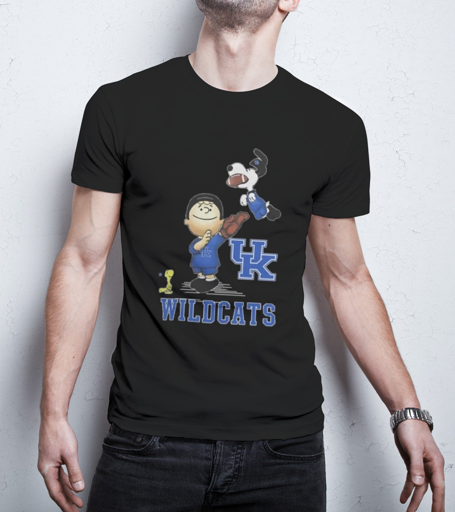 Snoopy Charlie Brown Woodstock UK Wildcats Peanuts T-Shirt