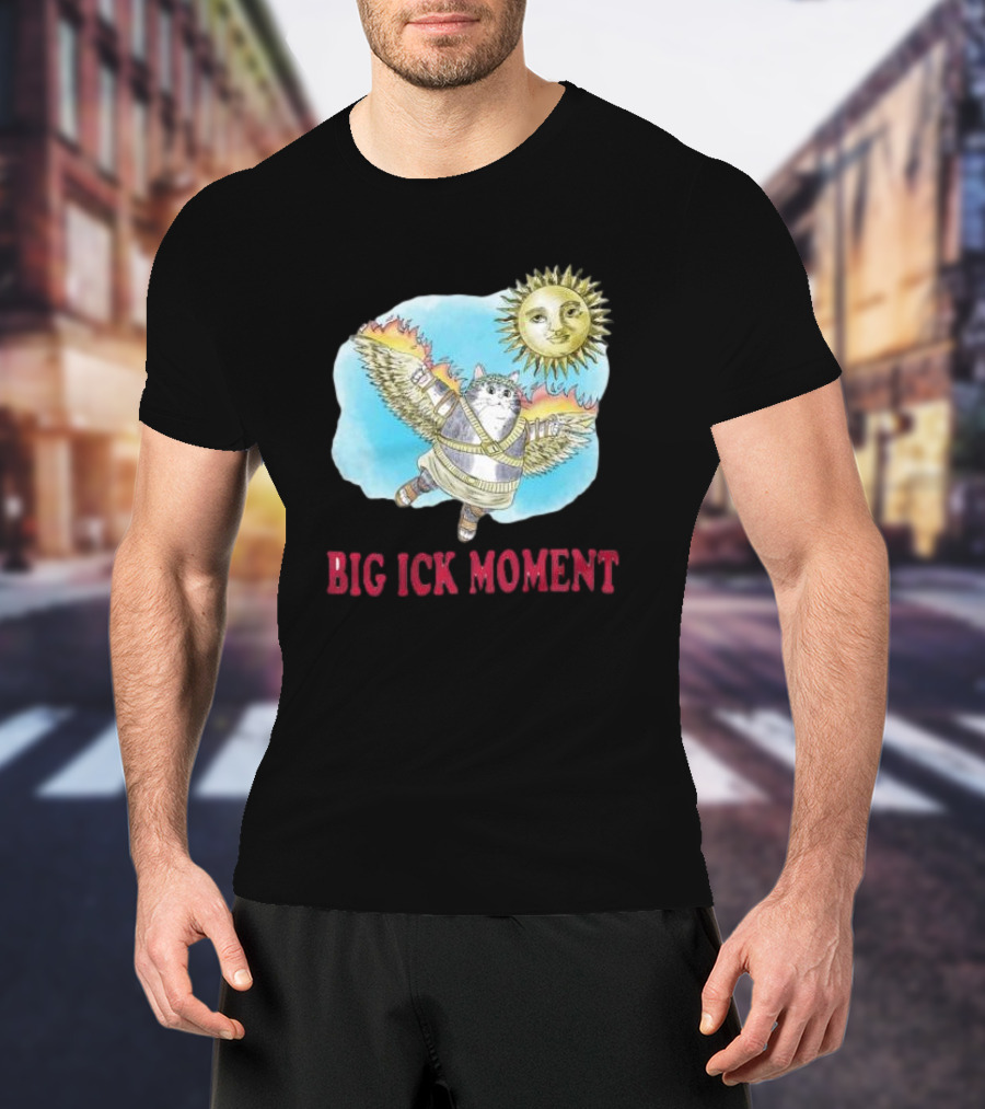 Big Ick Moment Cat With Wings And Sun T-Shirt