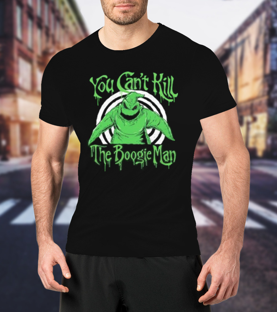 You Can’t Kill The Boogie Man Green Character Circle T-Shirt