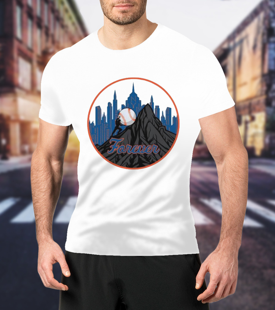 Forever New York Mets City Baseball Skyline T-Shirt