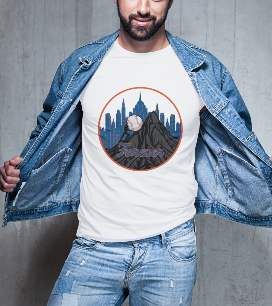 Forever New York Mets City Baseball Skyline T-Shirt