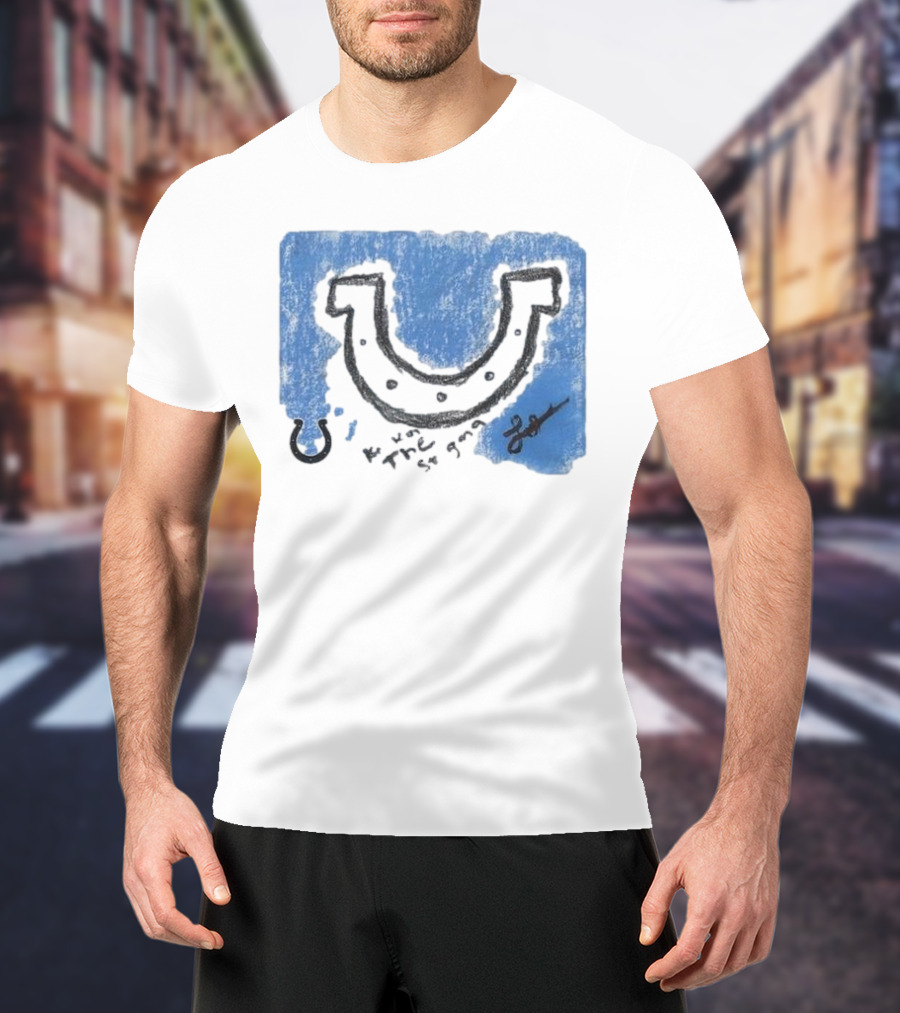 Laiatu Latu Indianapolis Colts Rookie Horseshoe Paint Tri-Blend T-Shirt