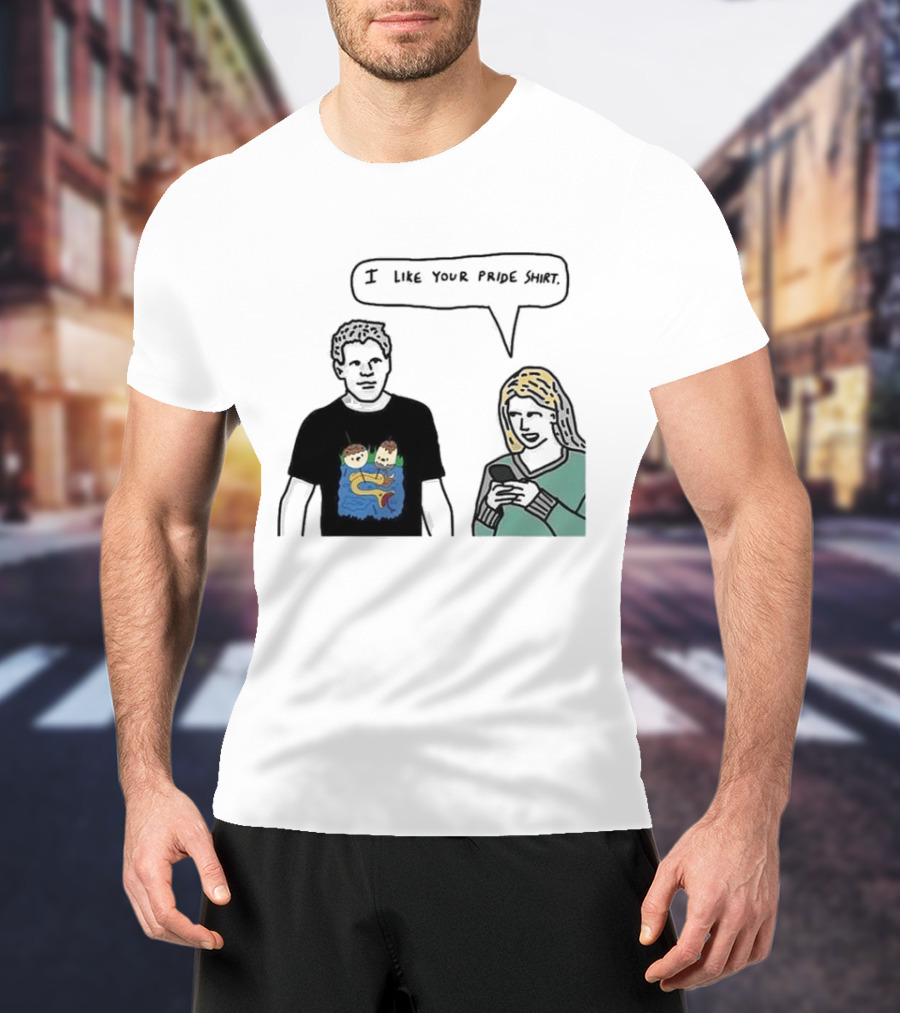 I Like Your Pride Shirt Lion And Monkeys By Water Speak Bubble T-Shirt