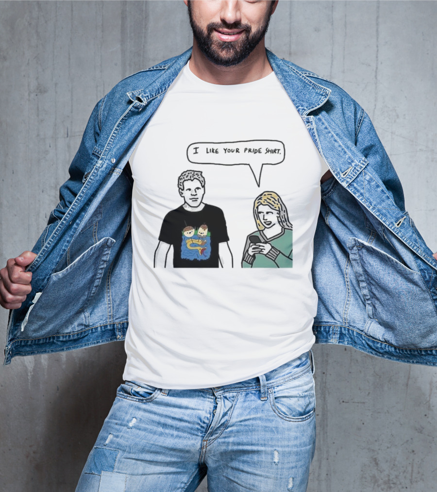 I Like Your Pride Shirt Lion And Monkeys By Water Speak Bubble T-Shirt