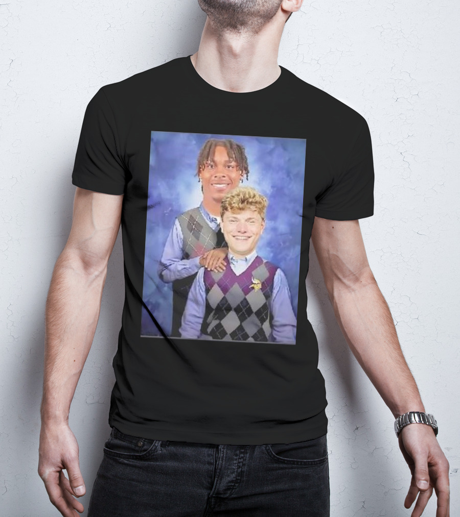 Step Brothers Justin Jefferson JJ McCarthy Minnesota Vikings T-Shirt
