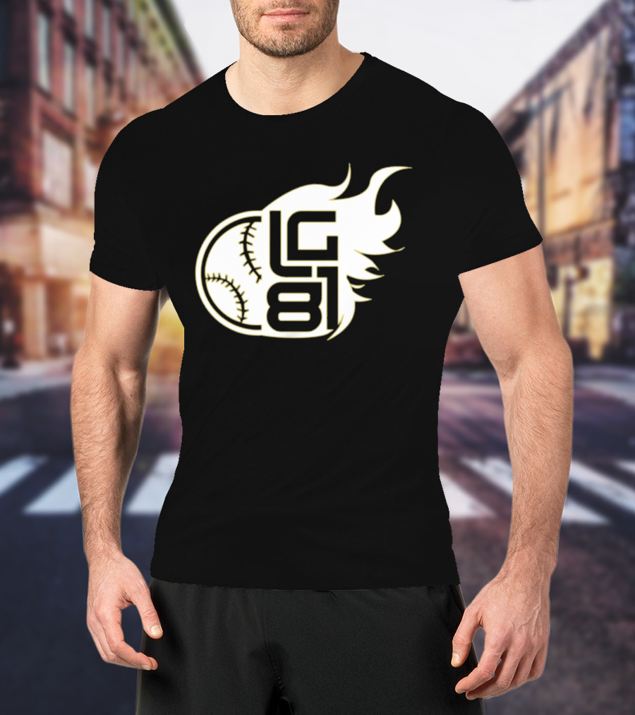Jeff Passan Luis Gil LG 81 Baseball Flame T-Shirt