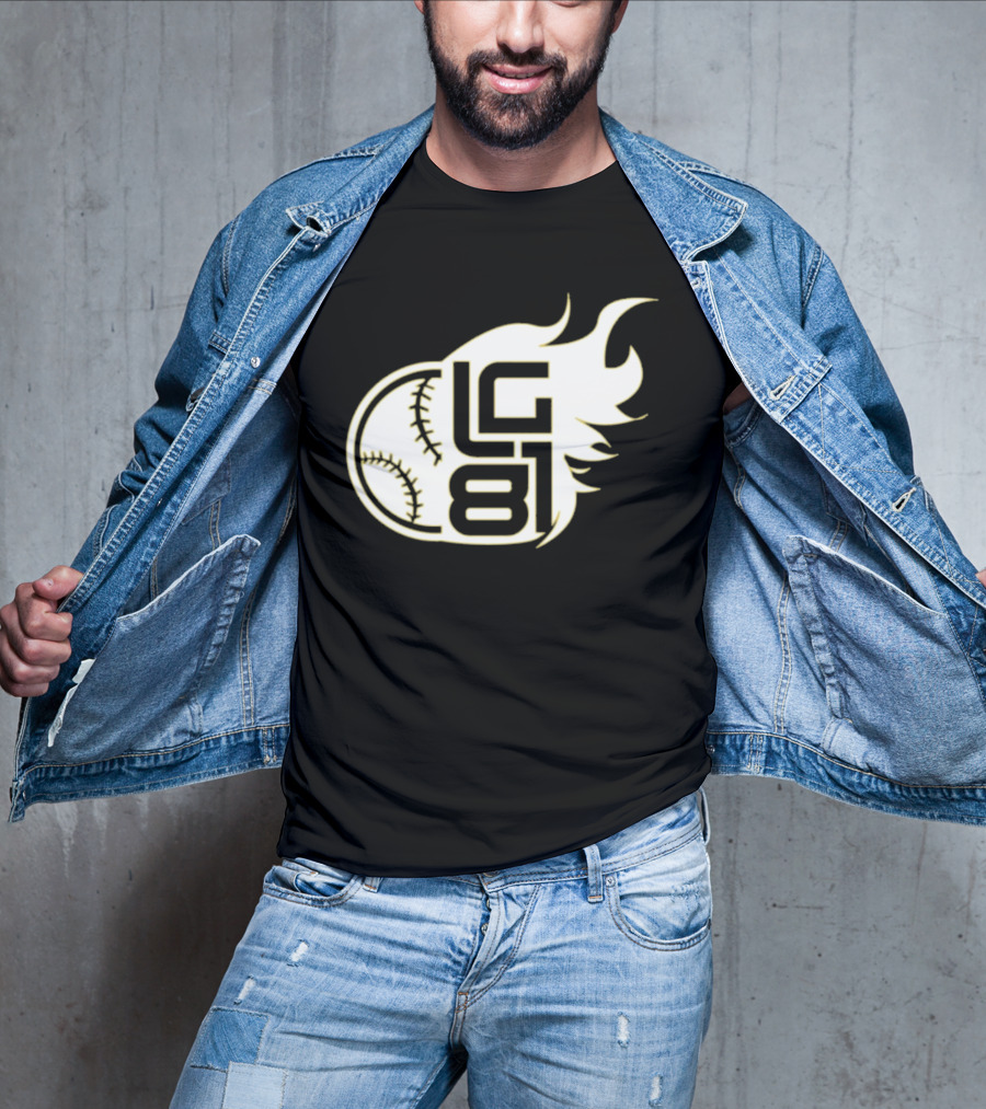 Jeff Passan Luis Gil LG 81 Baseball Flame T-Shirt