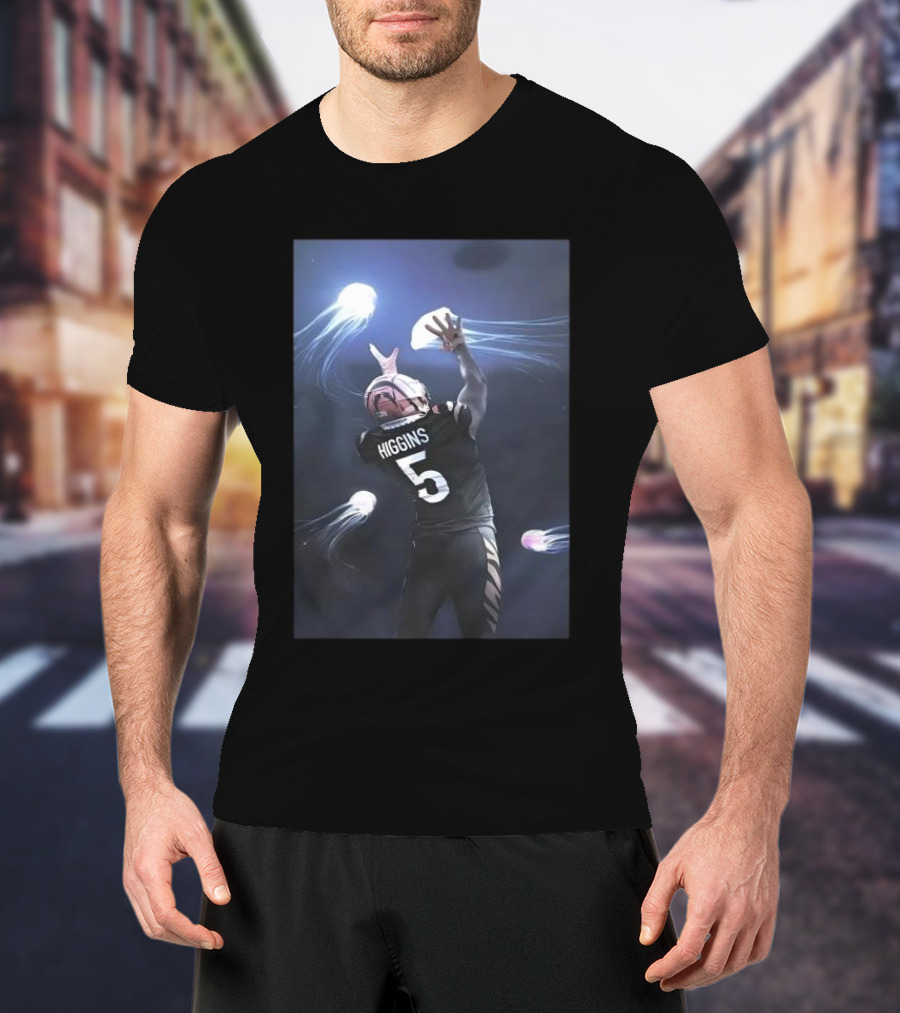 Higgins 5 Football Catching Jellyfish T-Shirt
