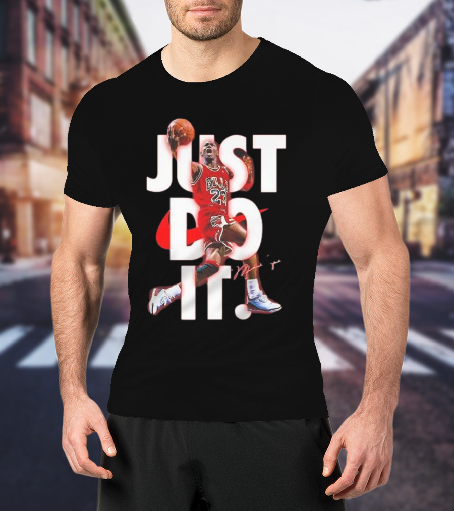 Michael Jordan Just Do It Bulls 23 Signature T-Shirt