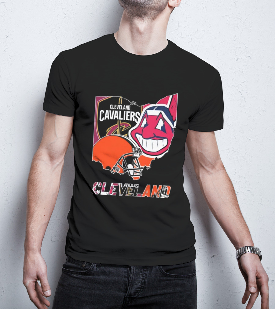 Cleveland Cavaliers Browns Indians Sports Team T-Shirt