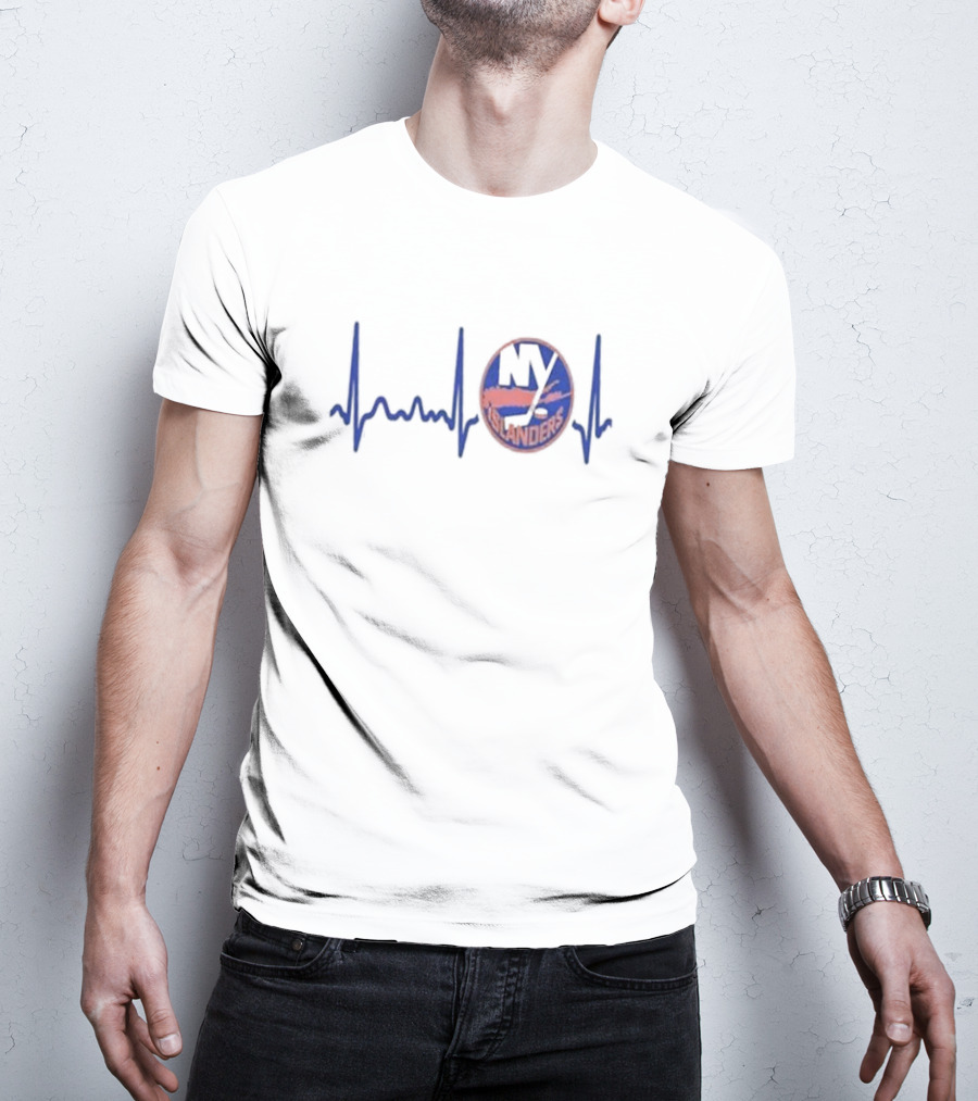 New York Islanders Heartbeat Hockey T-Shirt