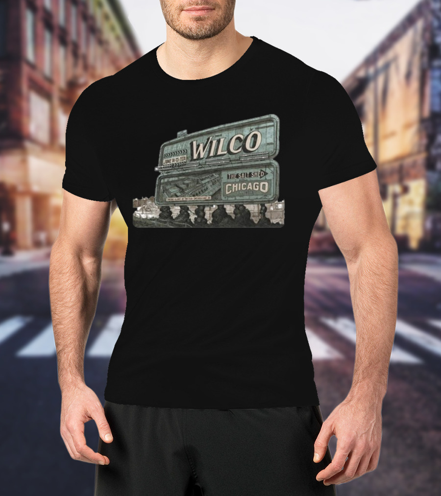 Wilco The Salt Shed Chicago June 14-15 Billboard T-Shirt