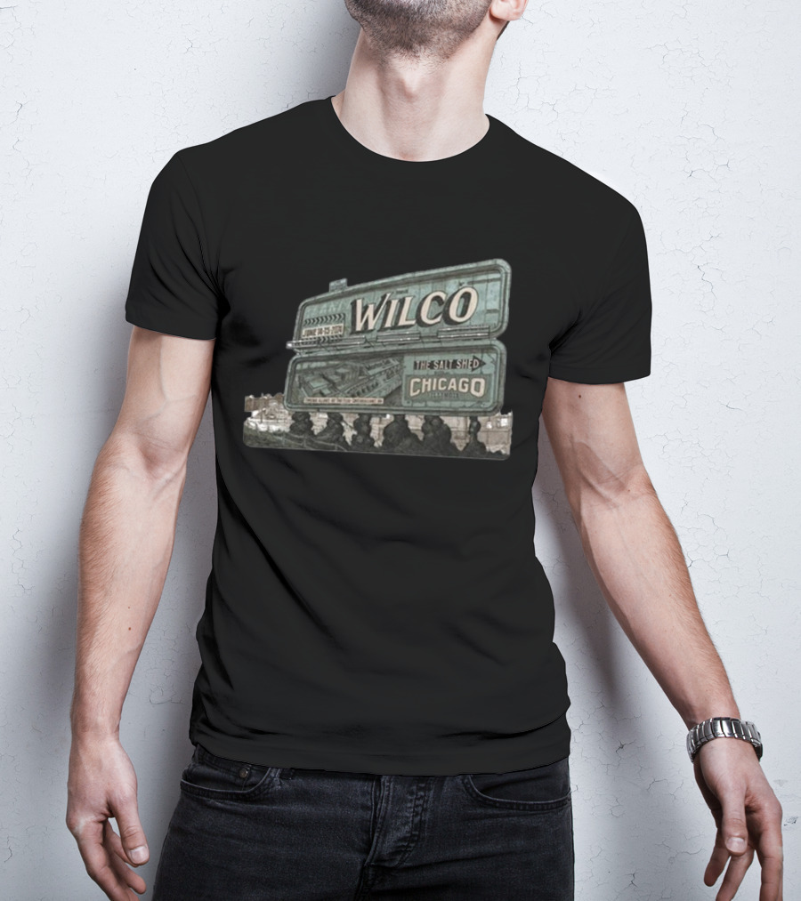 Wilco The Salt Shed Chicago June 14-15 Billboard T-Shirt