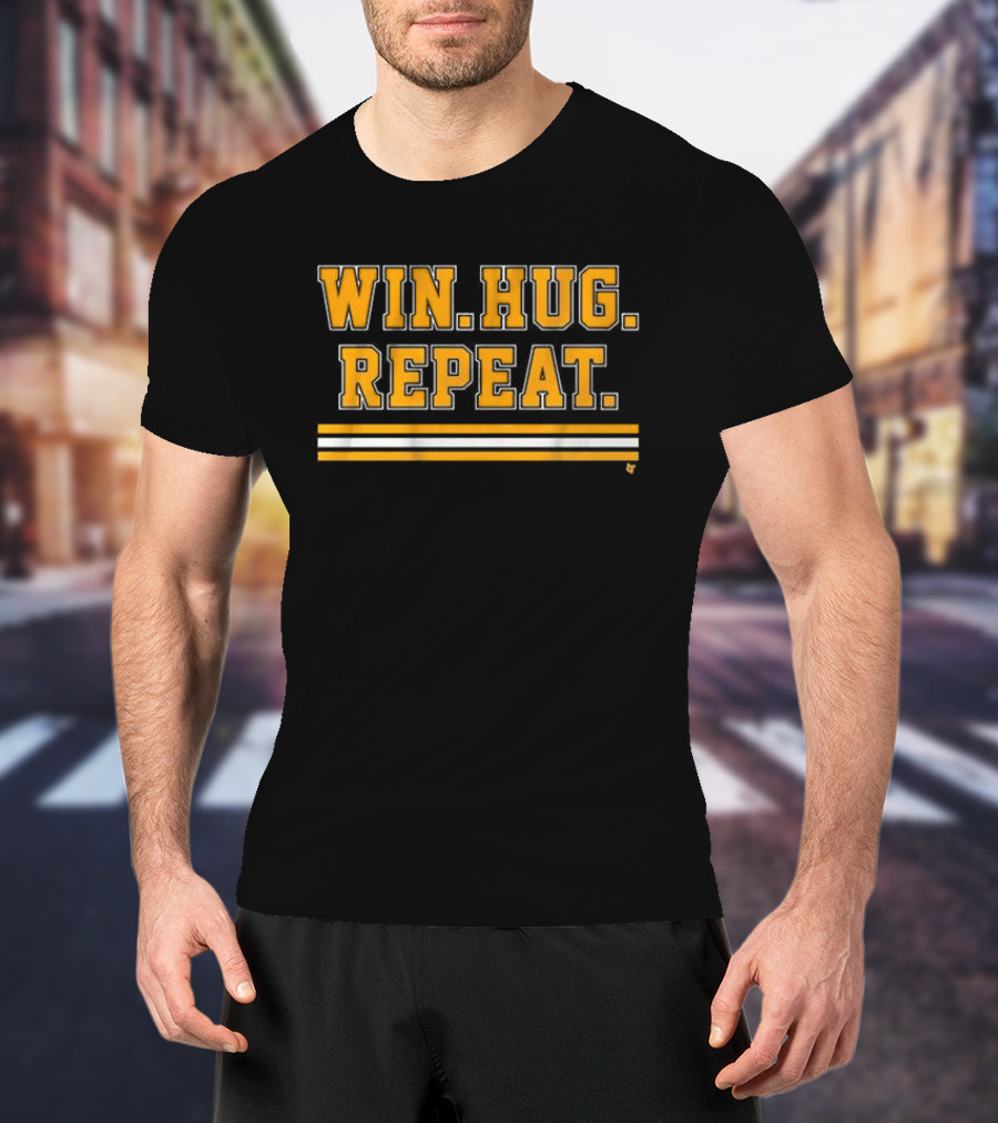 Win Hug Repeat Sports Team Spirit T-Shirt