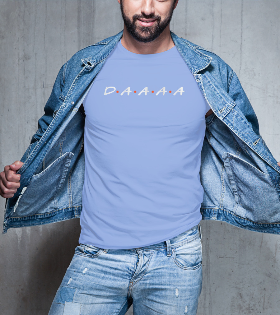 D•A•A•A•A Friends Style Typography T-Shirt