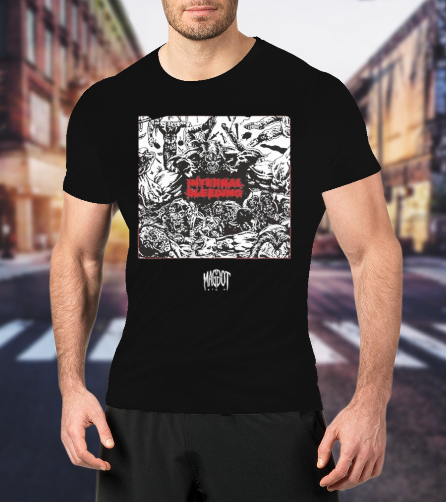 Internal Bleeding Maggot Stomp RWE Gruesome Zombie T-Shirt