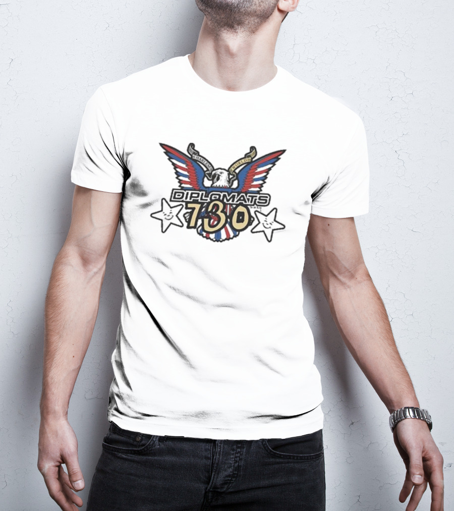 Harlem World Diplomats 730 Wings Stars Emblem T-Shirt