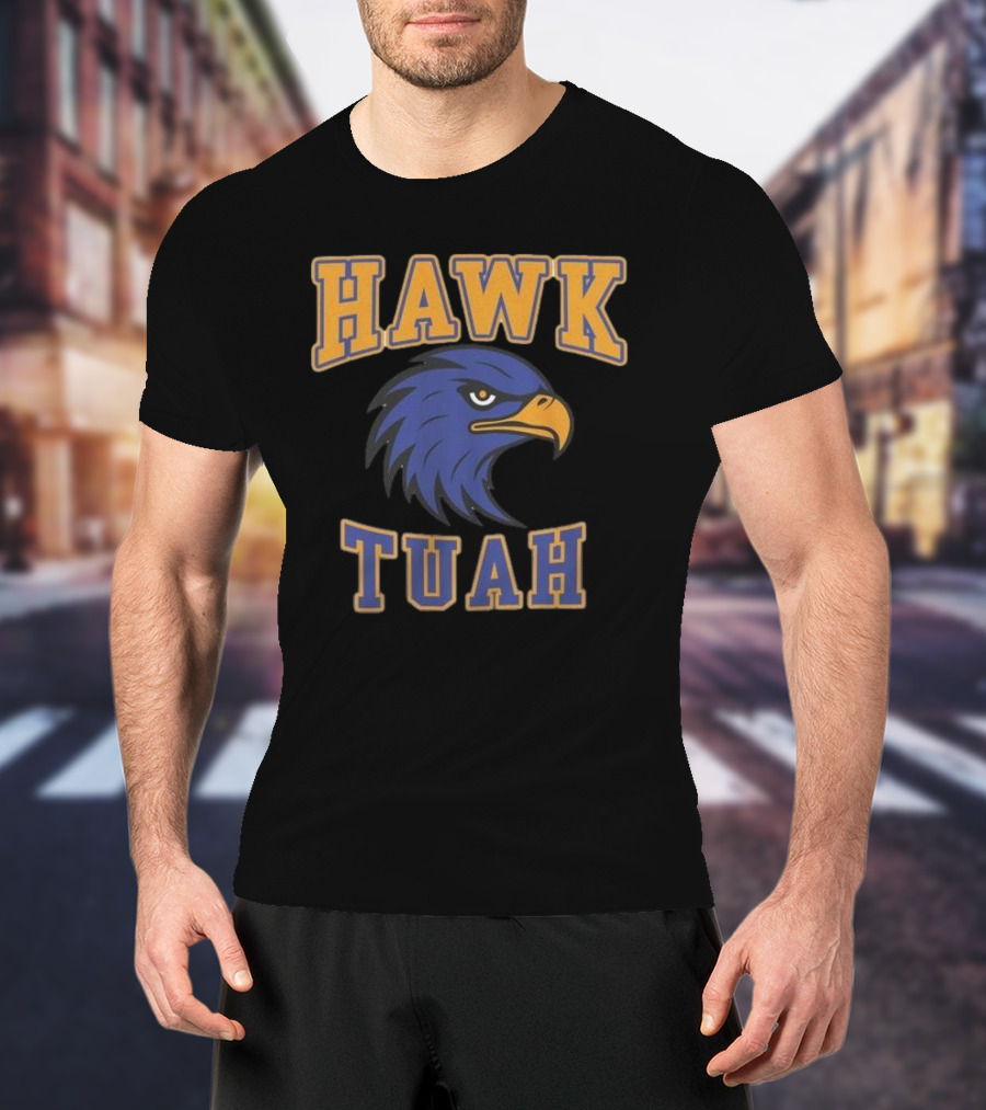 Hawk Tuah Team Spirit Blue Eagle T-Shirt