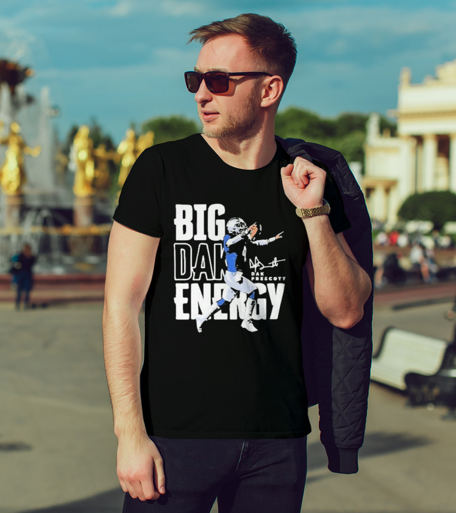 Dallas Cowboys Big Dak Energy Dak Prescott Player Signature T-Shirt