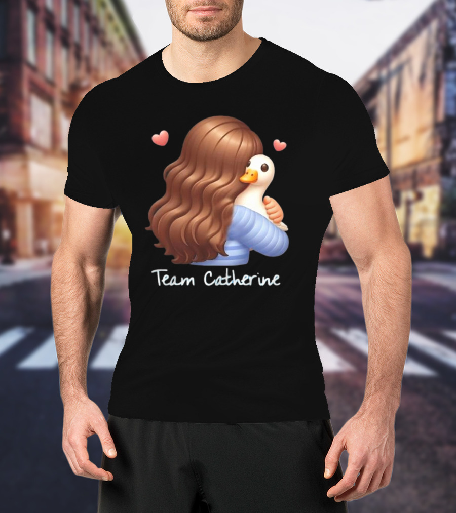 Team Catherine Real Housewives Recaps Duck Emoji Hearts T-Shirt