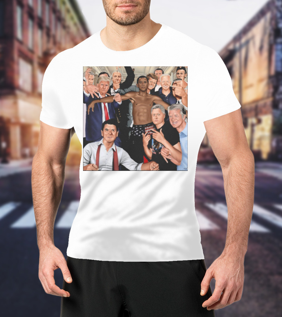 The Wright Artist Glory Boyz U.S. Political Leaders Group Photo T-Shirt