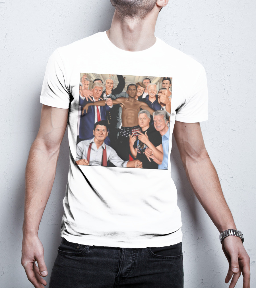 The Wright Artist Glory Boyz U.S. Political Leaders Group Photo T-Shirt