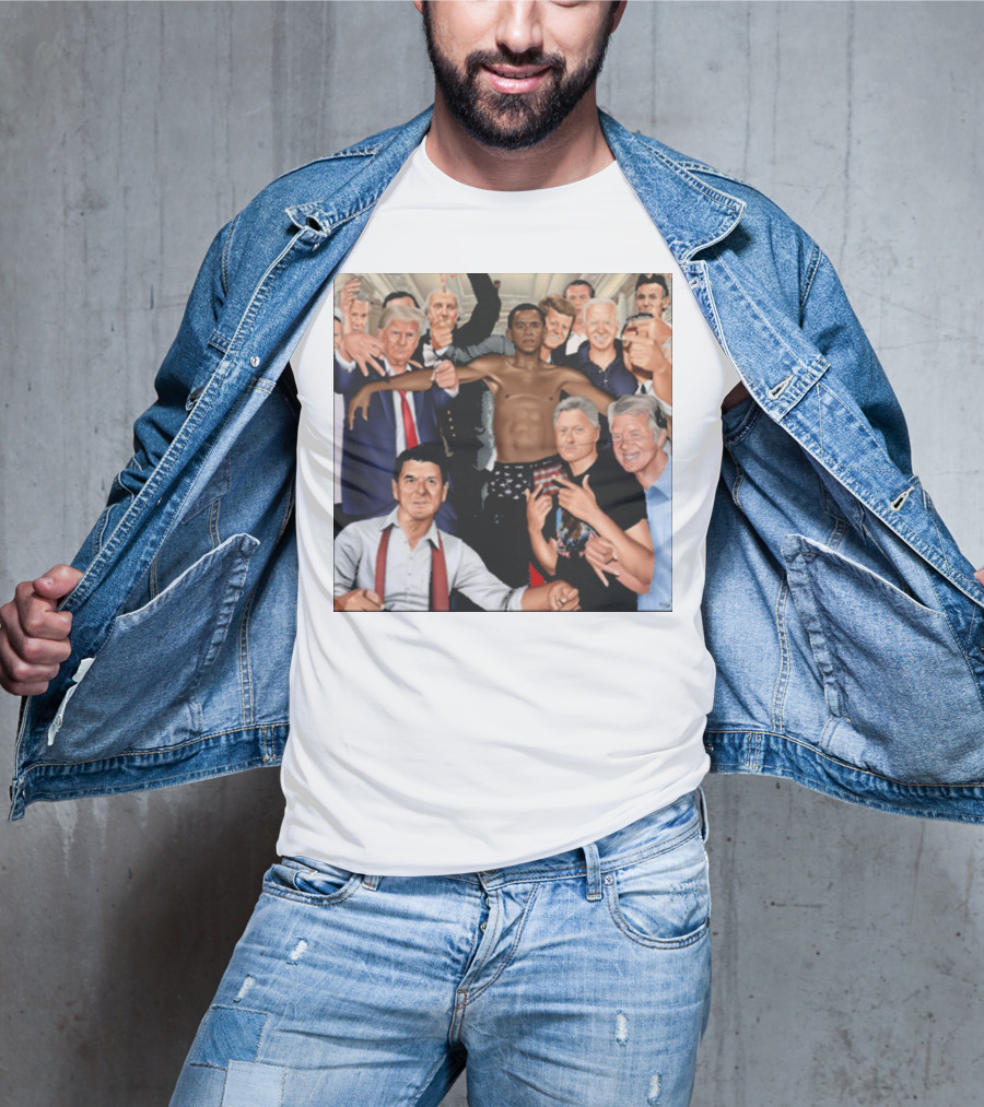 The Wright Artist Glory Boyz U.S. Political Leaders Group Photo T-Shirt