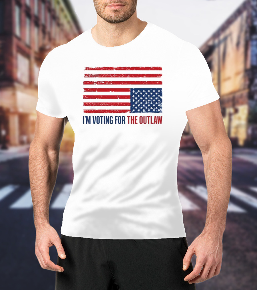 I'm Voting For The Outlaw American Flag T-Shirt