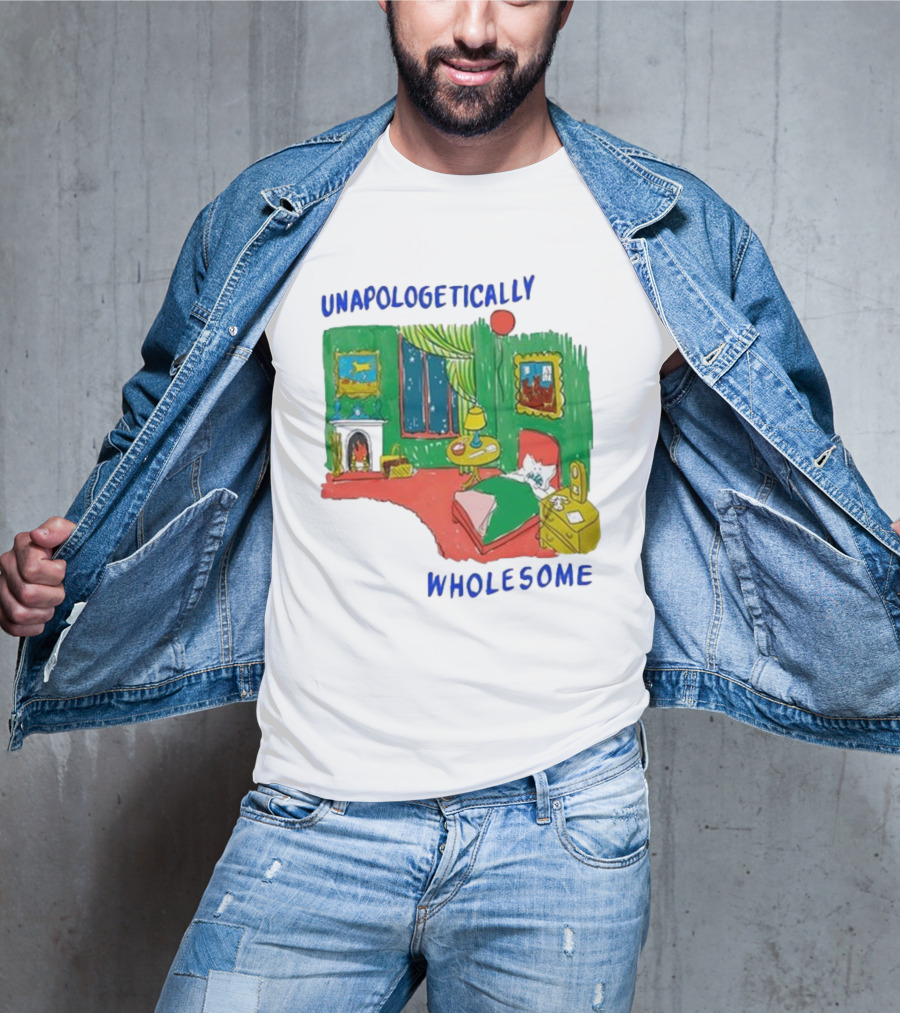 Unapologetically Wholesome Cozy Bedroom Scene T-Shirt
