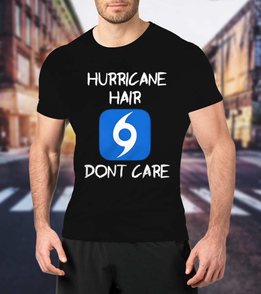 Hurricane Hair Don't Care Blue T-Shirt