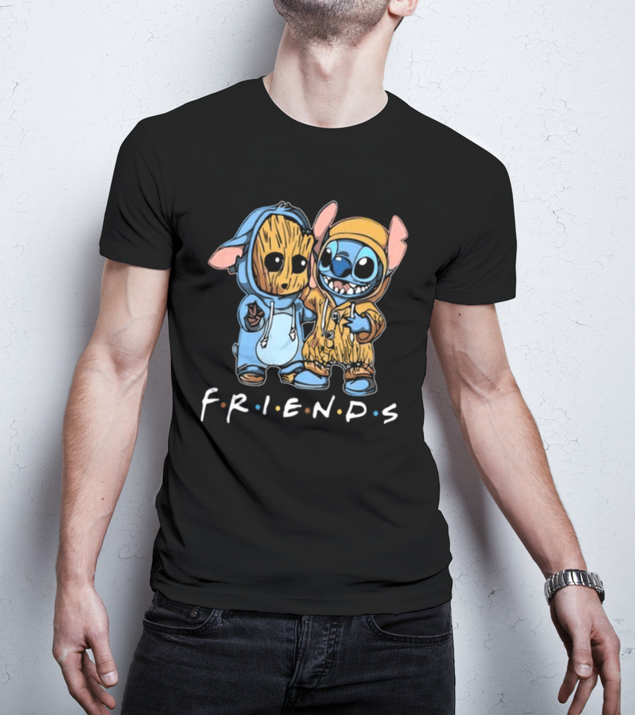Stitch And Groot Disney Marvel Friends Best Buddies T-Shirt