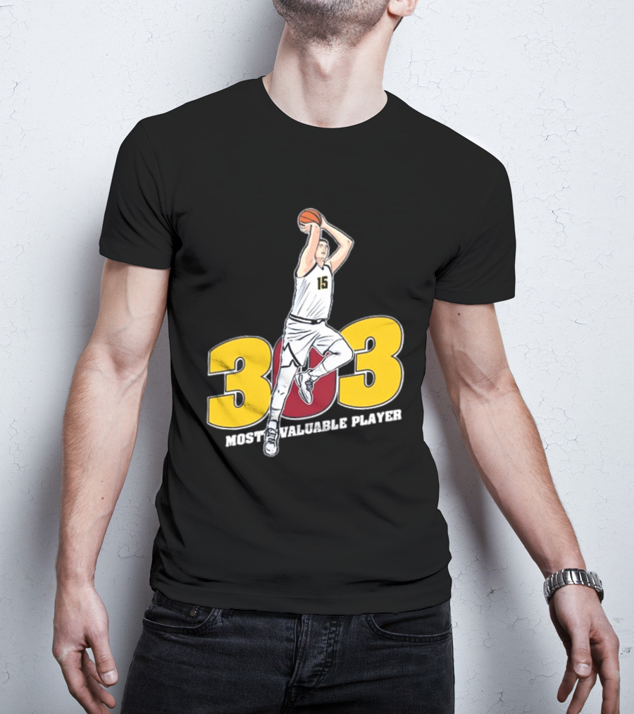 Nikola Jokic 303 Most Valuable Player Basketball 15 T-Shirt