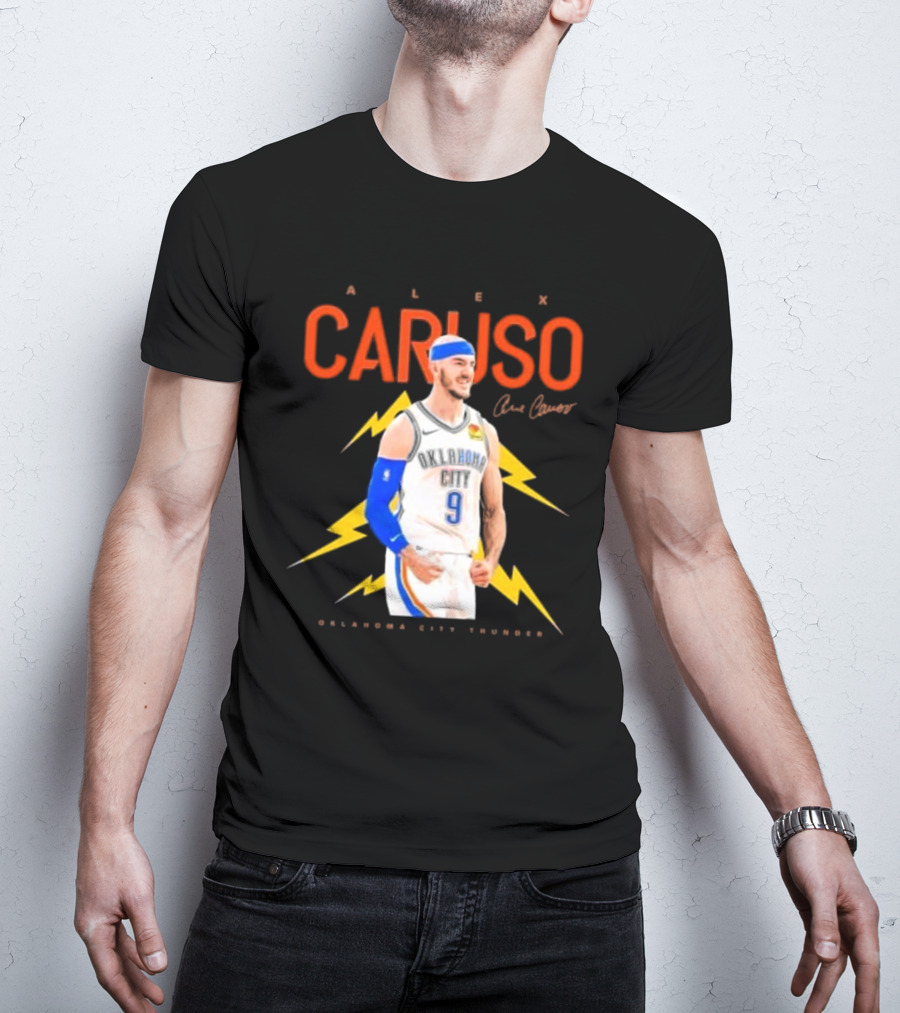 Alex Caruso Oklahoma City Thunder Basketball Superstar Signature T-Shirt