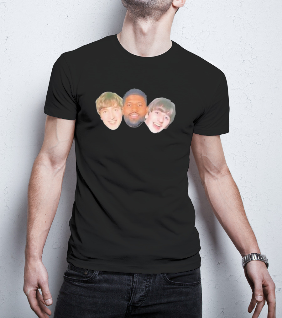 John Paul George And Ringo Philadelphia 76ers Faces T-Shirt