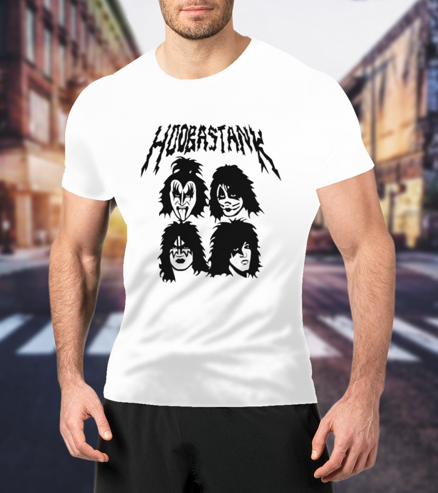 Hoobastank Meets Kiss Makeup Rock T-Shirt