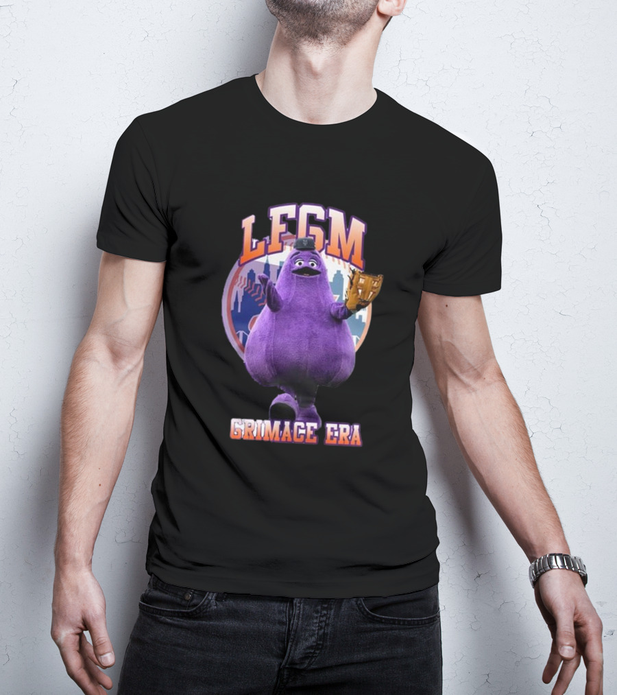 LFGM Grimace Era Mets Baseball Crossover T-Shirt