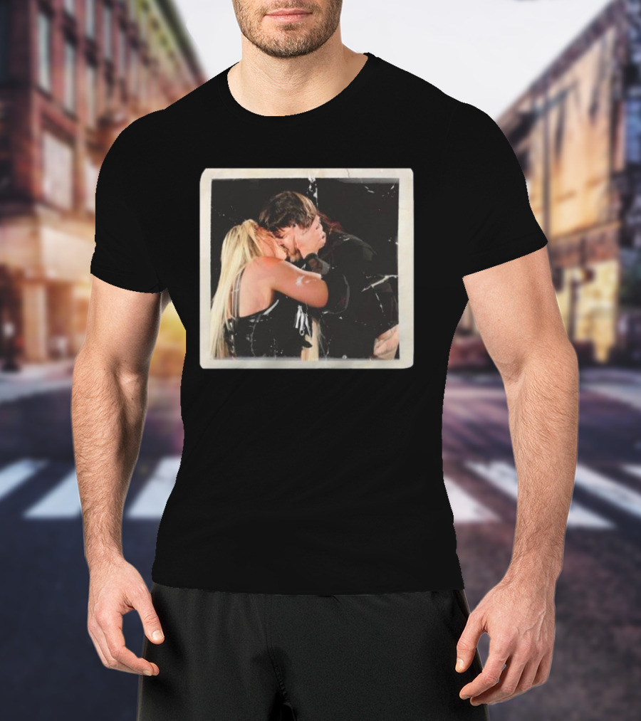 Liv Morgan Dominik Mysterio Candid Kiss Moment T-Shirt
